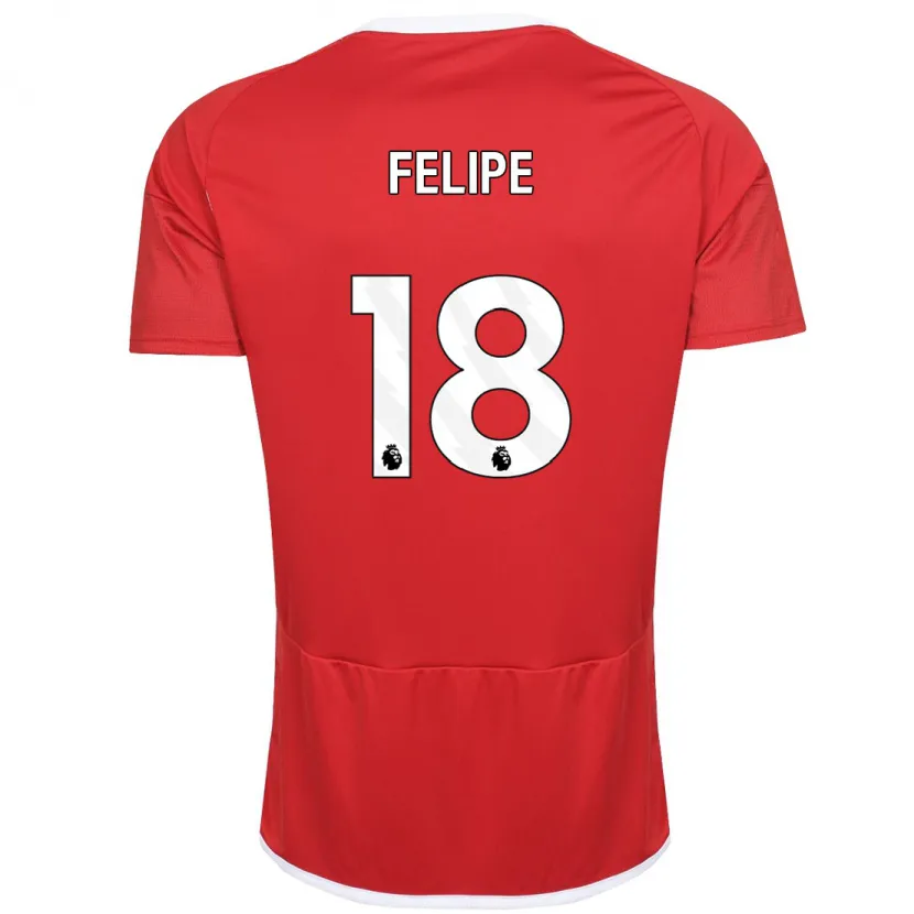 Danxen Niño Camiseta Felipe #18 Rojo 1ª Equipación 2023/24 La Camisa