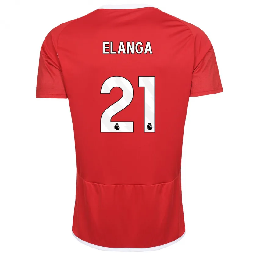 Danxen Niño Camiseta Anthony Elanga #21 Rojo 1ª Equipación 2023/24 La Camisa