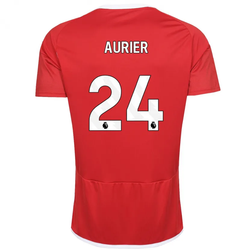 Danxen Niño Camiseta Serge Aurier #24 Rojo 1ª Equipación 2023/24 La Camisa