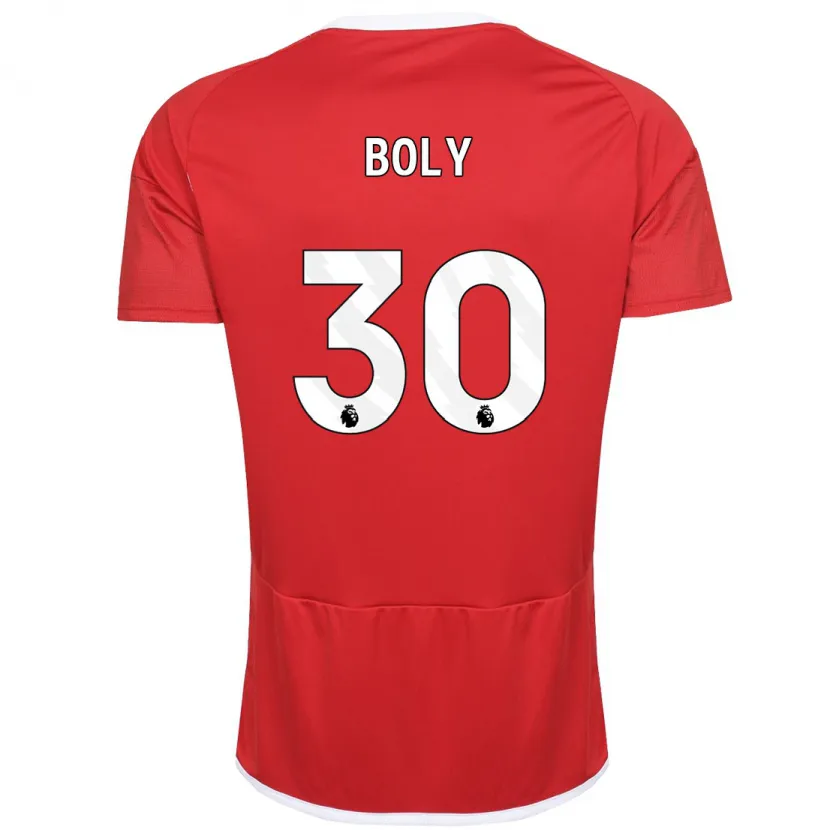 Danxen Niño Camiseta Willy Boly #30 Rojo 1ª Equipación 2023/24 La Camisa