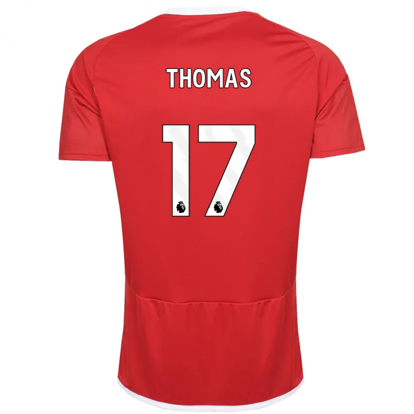 Danxen Niño Camiseta Freya Thomas #17 Rojo 1ª Equipación 2023/24 La Camisa