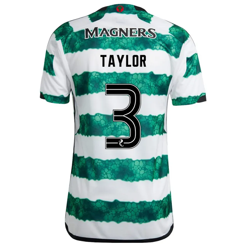 Danxen Niño Camiseta Greg Taylor #3 Verde 1ª Equipación 2023/24 La Camisa