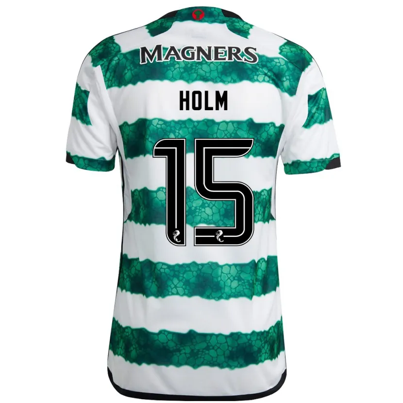 Danxen Niño Camiseta Odin Thiago Holm #15 Verde 1ª Equipación 2023/24 La Camisa