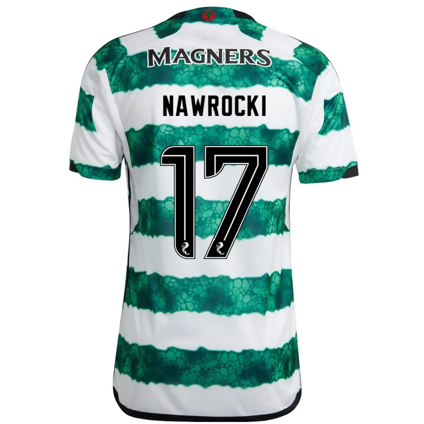 Danxen Niño Camiseta Maik Nawrocki #17 Verde 1ª Equipación 2023/24 La Camisa