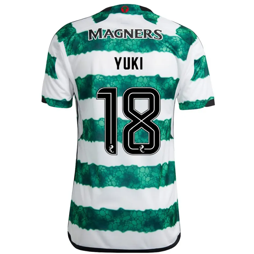 Danxen Niño Camiseta Yuki Kobayashi #18 Verde 1ª Equipación 2023/24 La Camisa