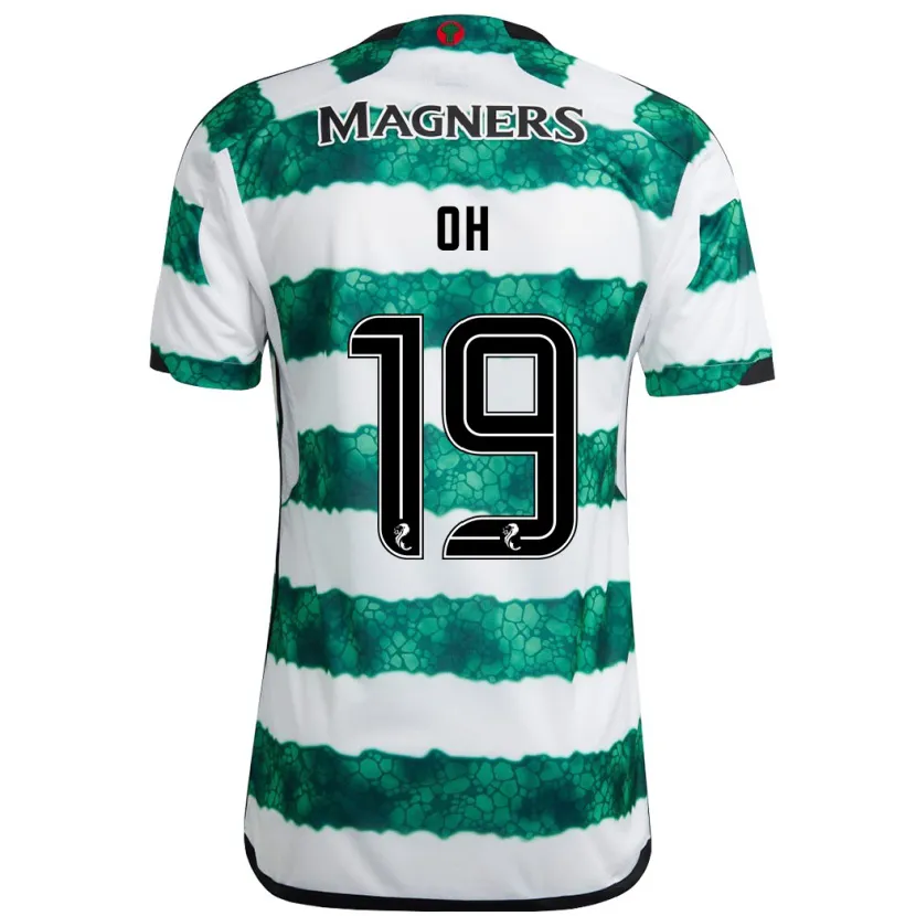 Danxen Niño Camiseta Hyeon-Gyu Oh #19 Verde 1ª Equipación 2023/24 La Camisa