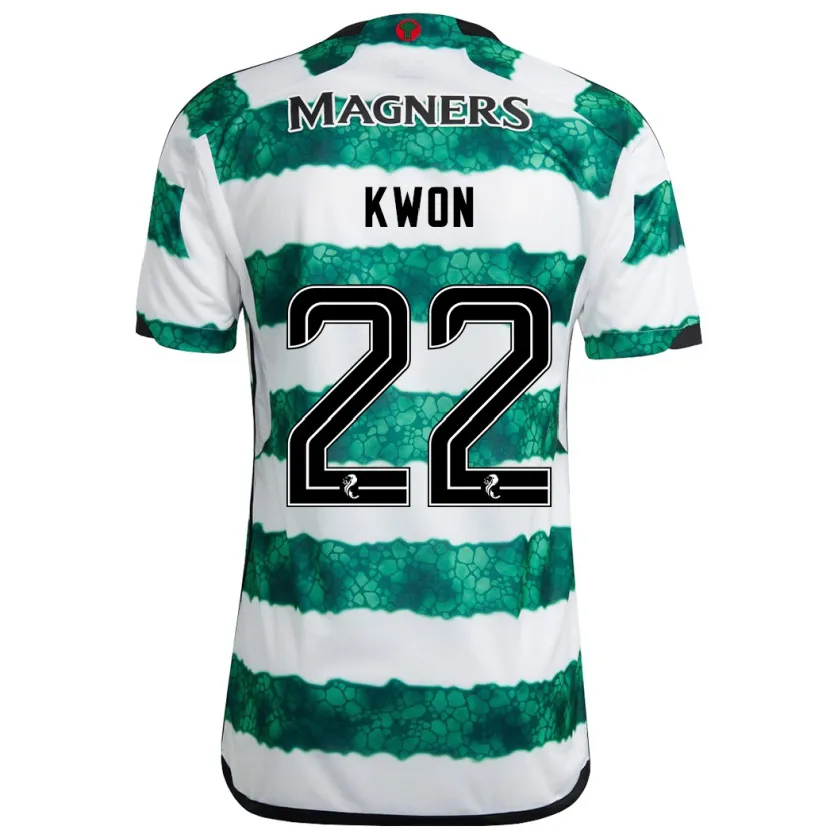 Danxen Niño Camiseta Hyeok-Kyu Kwon #22 Verde 1ª Equipación 2023/24 La Camisa