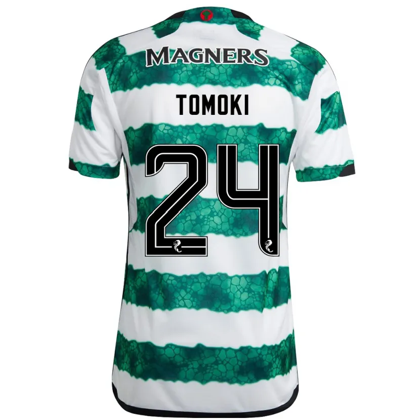 Danxen Niño Camiseta Tomoki Iwata #24 Verde 1ª Equipación 2023/24 La Camisa