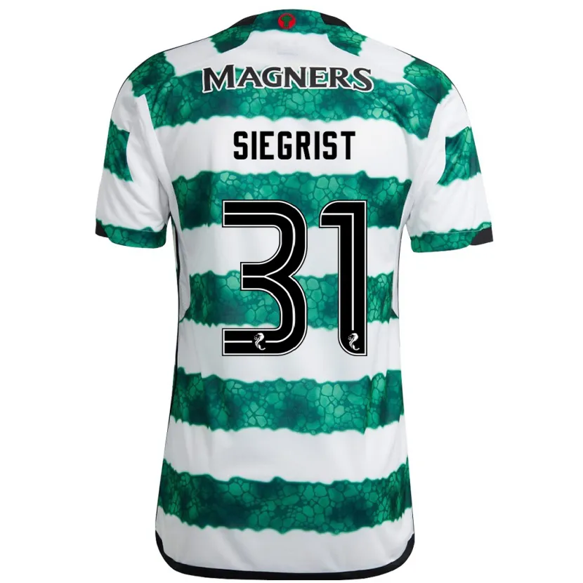 Danxen Niño Camiseta Benjamin Siegrist #31 Verde 1ª Equipación 2023/24 La Camisa