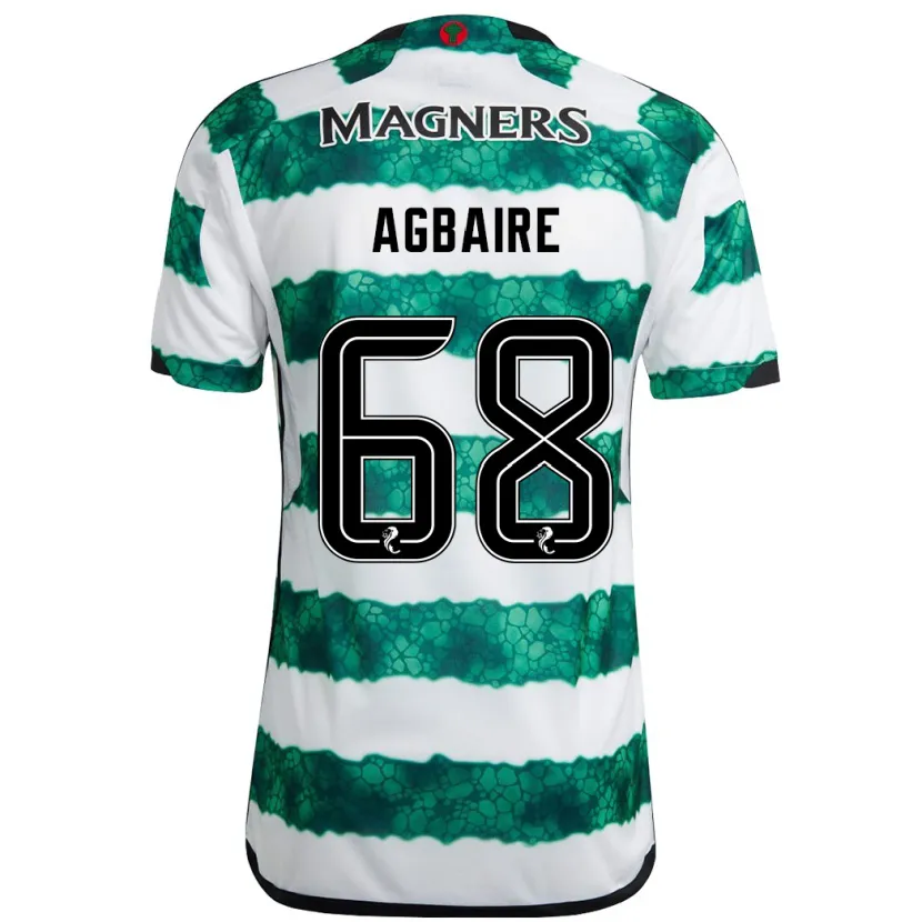 Danxen Niño Camiseta Lenny Agbaire #68 Verde 1ª Equipación 2023/24 La Camisa