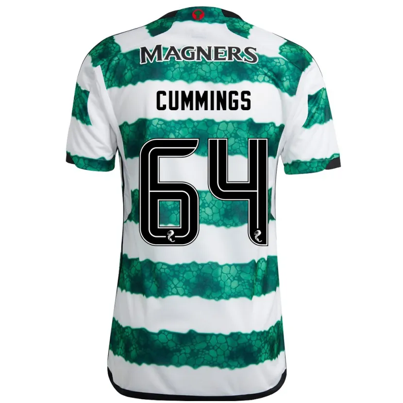 Danxen Niño Camiseta Daniel Cummings #64 Verde 1ª Equipación 2023/24 La Camisa