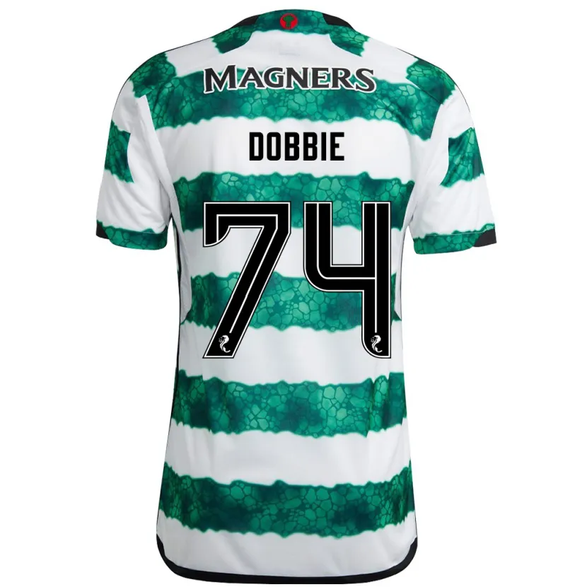 Danxen Niño Camiseta Lewis Dobbie #74 Verde 1ª Equipación 2023/24 La Camisa