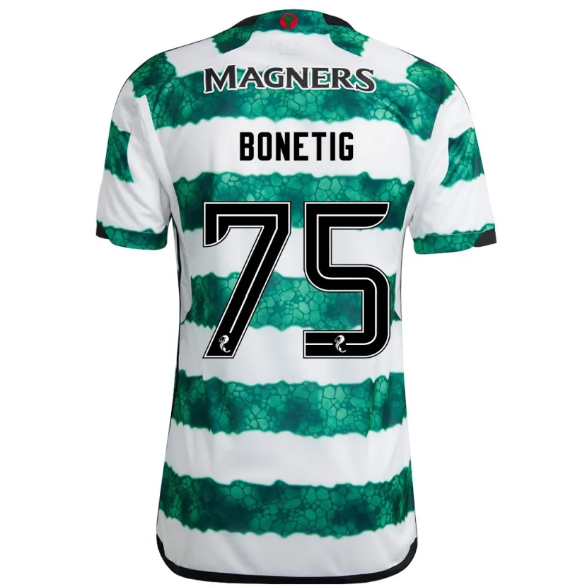 Danxen Niño Camiseta Liam Bonetig #75 Verde 1ª Equipación 2023/24 La Camisa