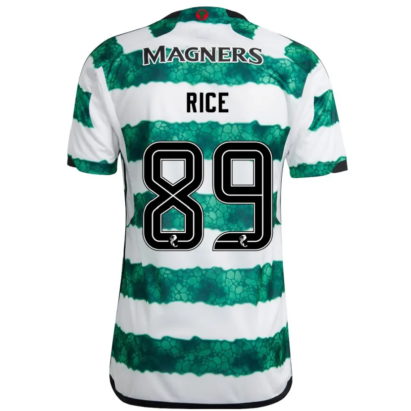 Danxen Niño Camiseta Aidan Rice #89 Verde 1ª Equipación 2023/24 La Camisa