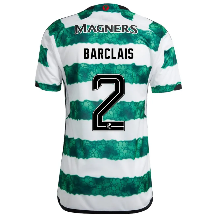 Danxen Niño Camiseta Celya Barclais #2 Verde 1ª Equipación 2023/24 La Camisa