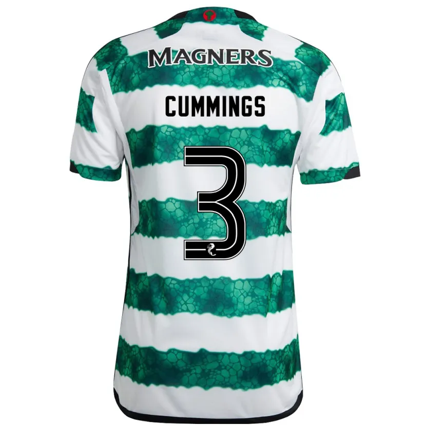 Danxen Niño Camiseta Sydney Cummings #3 Verde 1ª Equipación 2023/24 La Camisa