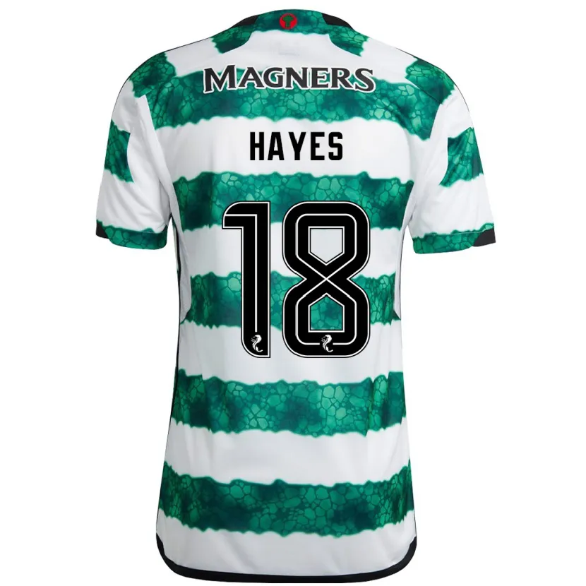 Danxen Niño Camiseta Caitlin Hayes #18 Verde 1ª Equipación 2023/24 La Camisa