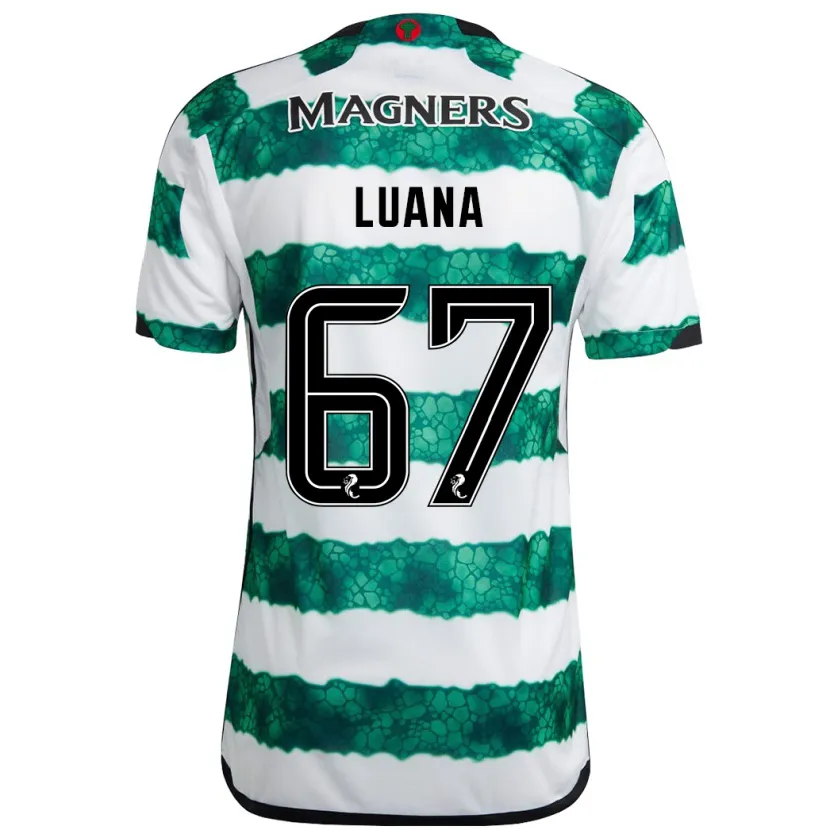 Danxen Niño Camiseta Luana Muñoz #67 Verde 1ª Equipación 2023/24 La Camisa