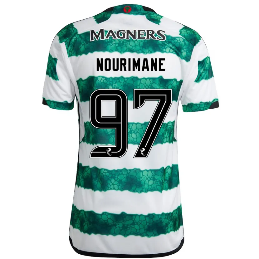 Danxen Niño Camiseta Addi Nourimane #97 Verde 1ª Equipación 2023/24 La Camisa