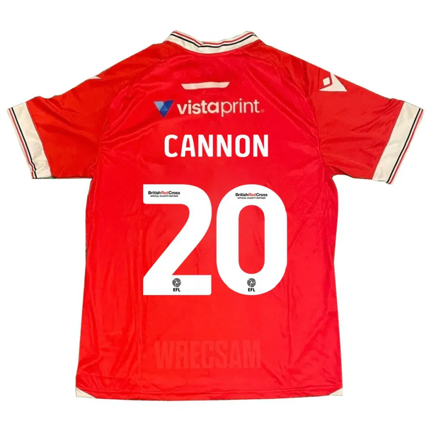 Danxen Niño Camiseta Andy Cannon #20 Rojo 1ª Equipación 2023/24 La Camisa