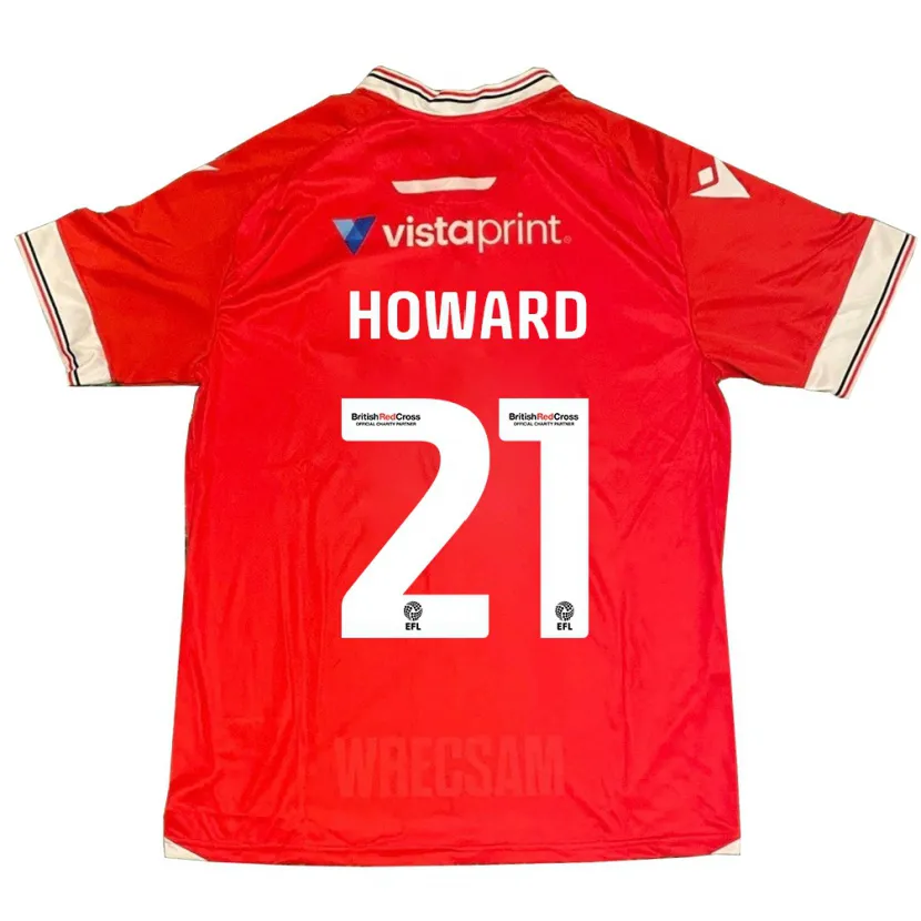 Danxen Niño Camiseta Mark Howard #21 Rojo 1ª Equipación 2023/24 La Camisa