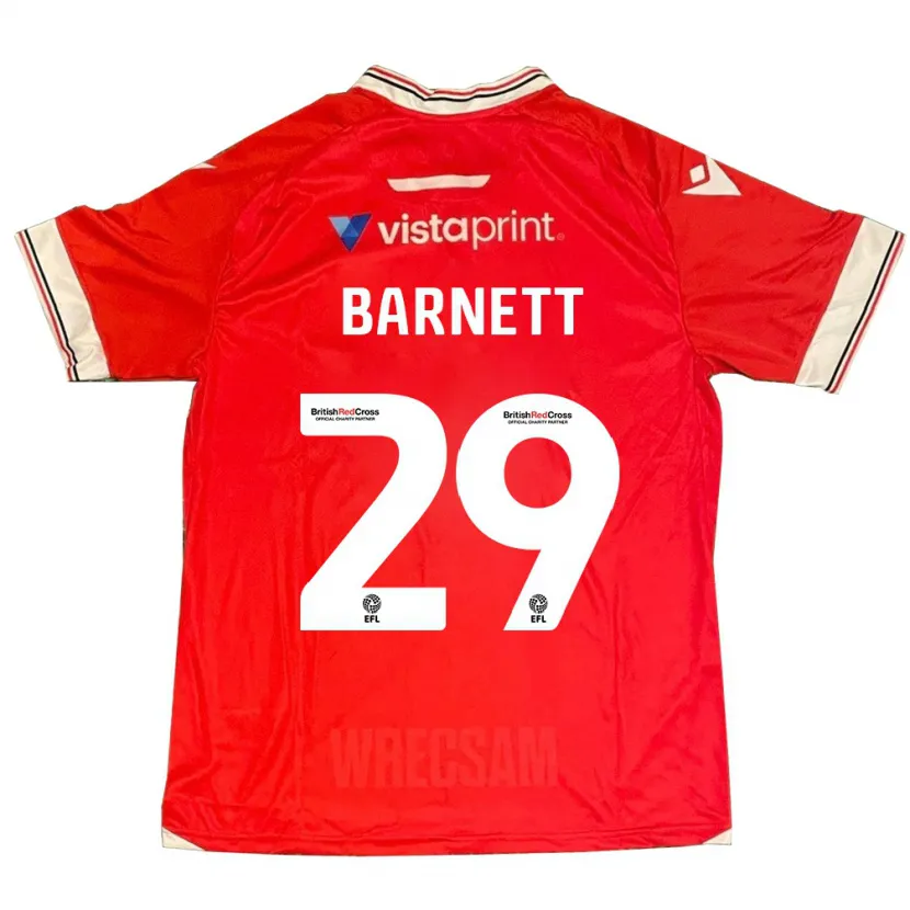 Danxen Niño Camiseta Ryan Barnett #29 Rojo 1ª Equipación 2023/24 La Camisa