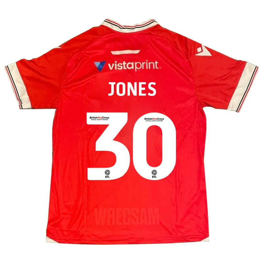 Danxen Niño Camiseta James Jones #30 Rojo 1ª Equipación 2023/24 La Camisa