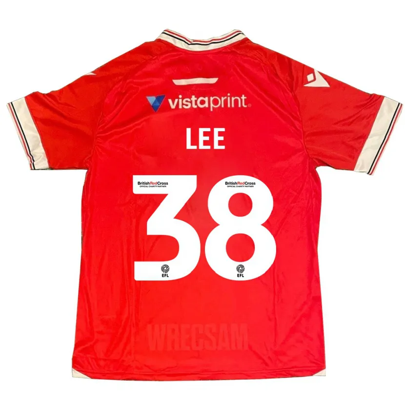 Danxen Niño Camiseta Elliot Lee #38 Rojo 1ª Equipación 2023/24 La Camisa