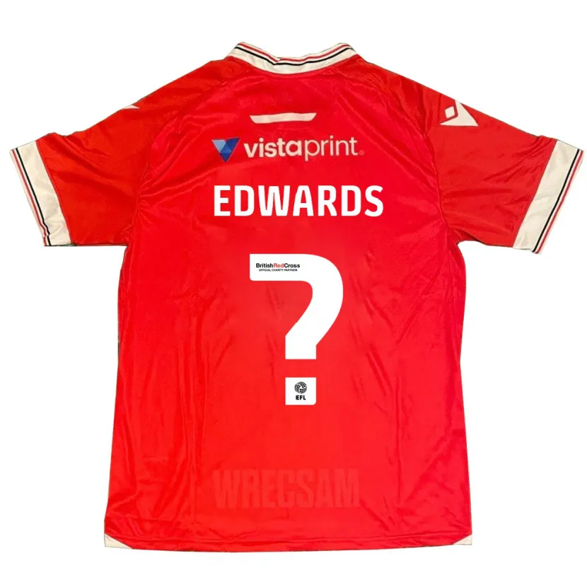 Danxen Niño Camiseta Callum Edwards #0 Rojo 1ª Equipación 2023/24 La Camisa