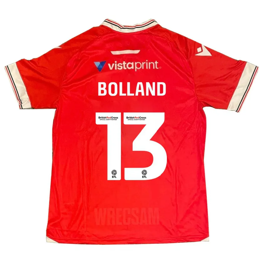 Danxen Niño Camiseta Charlotte Bolland #13 Rojo 1ª Equipación 2023/24 La Camisa