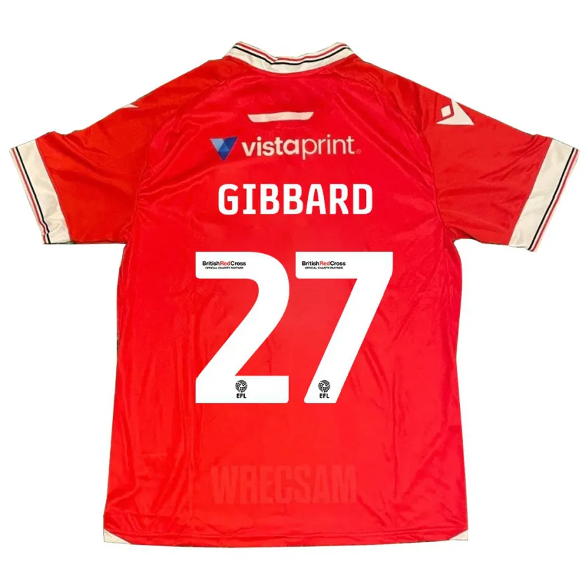 Danxen Niño Camiseta Mari Gibbard #27 Rojo 1ª Equipación 2023/24 La Camisa