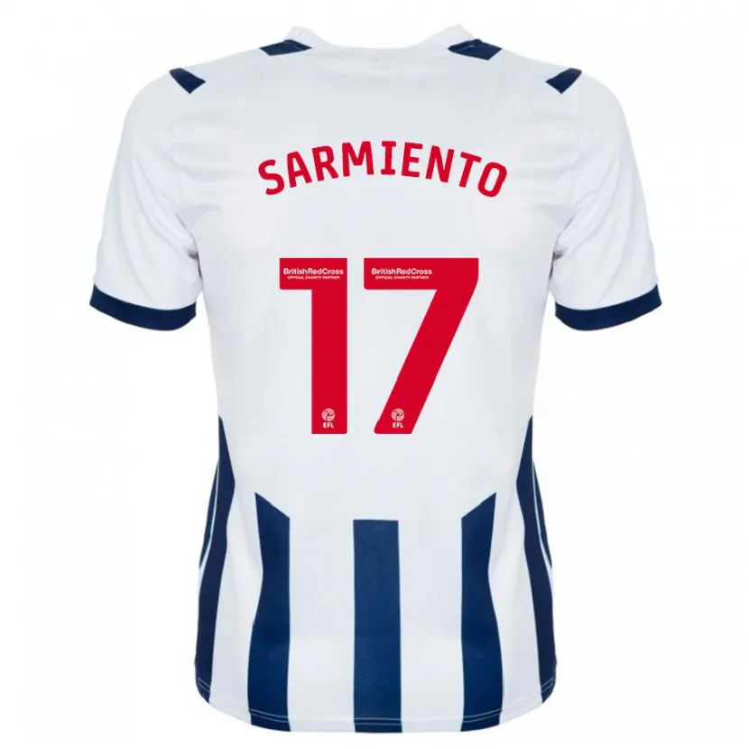 Danxen Niño Camiseta Jeremy Sarmiento #17 Blanco 1ª Equipación 2023/24 La Camisa