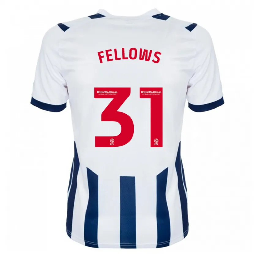 Danxen Niño Camiseta Tom Fellows #31 Blanco 1ª Equipación 2023/24 La Camisa