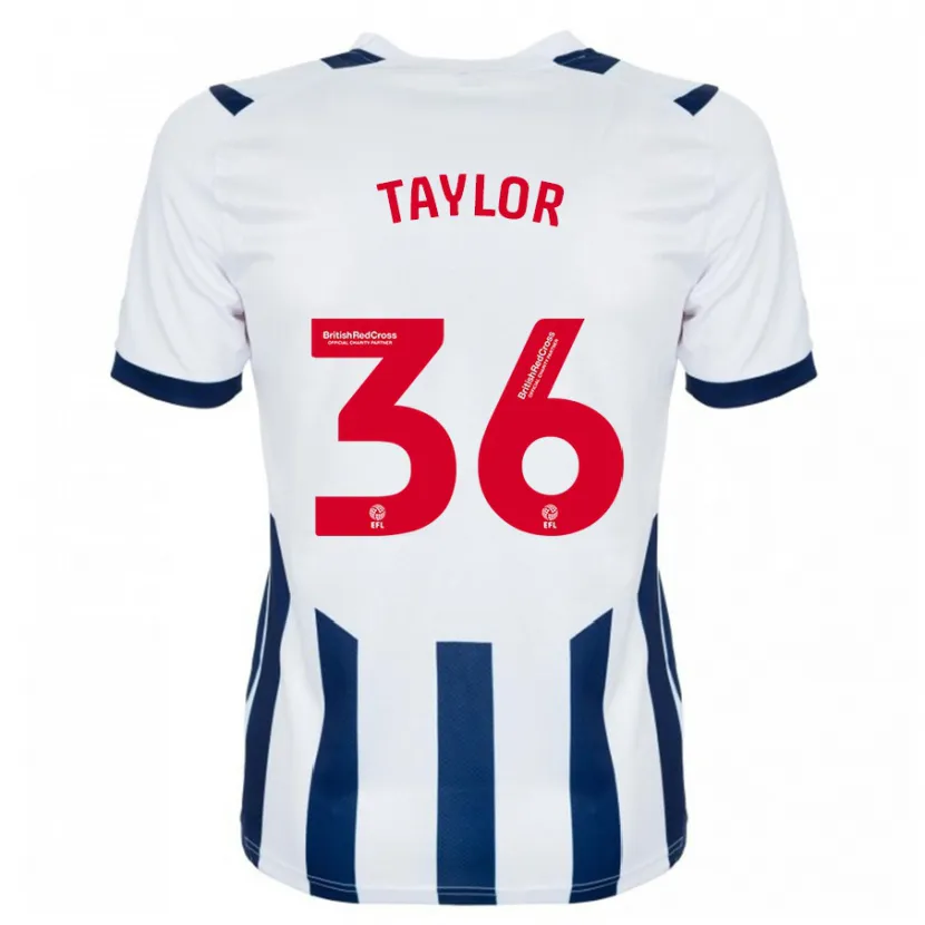 Danxen Niño Camiseta Caleb Taylor #36 Blanco 1ª Equipación 2023/24 La Camisa