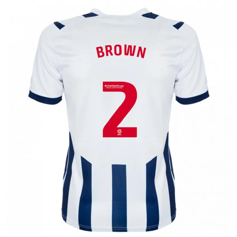 Danxen Niño Camiseta Ashlee Brown #2 Blanco 1ª Equipación 2023/24 La Camisa