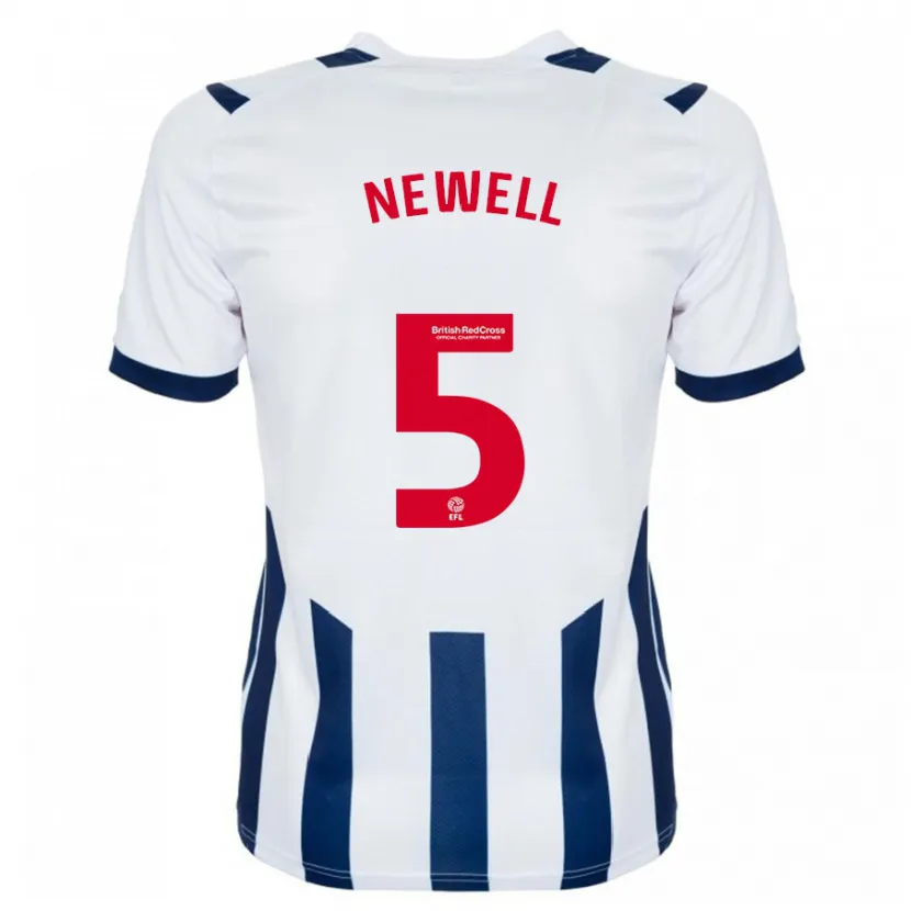 Danxen Niño Camiseta Lucy Newell #5 Blanco 1ª Equipación 2023/24 La Camisa