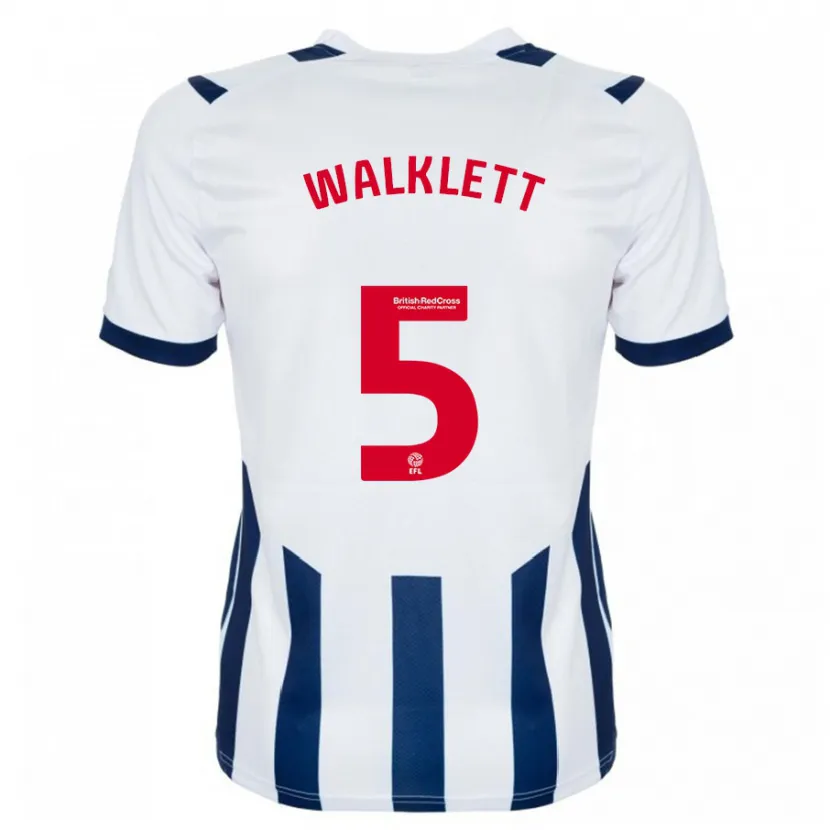 Danxen Niño Camiseta Kerry Walklett #5 Blanco 1ª Equipación 2023/24 La Camisa