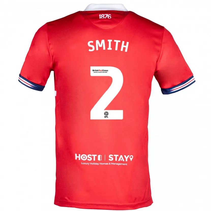 Danxen Niño Camiseta Tommy Smith #2 Rojo 1ª Equipación 2023/24 La Camisa