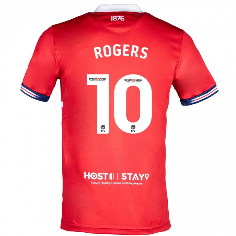 Danxen Niño Camiseta Morgan Rogers #10 Rojo 1ª Equipación 2023/24 La Camisa