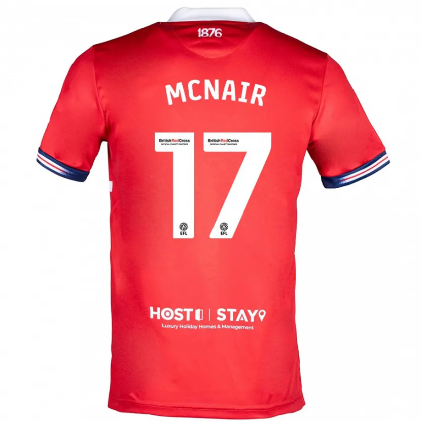 Danxen Niño Camiseta Paddy Mcnair #17 Rojo 1ª Equipación 2023/24 La Camisa