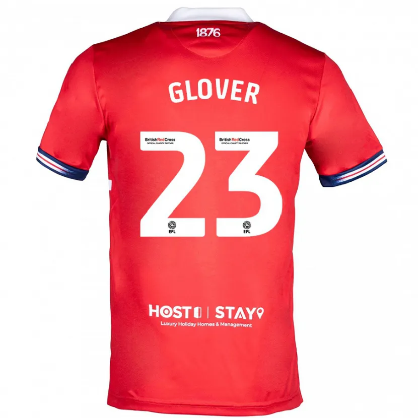 Danxen Niño Camiseta Tom Glover #23 Rojo 1ª Equipación 2023/24 La Camisa