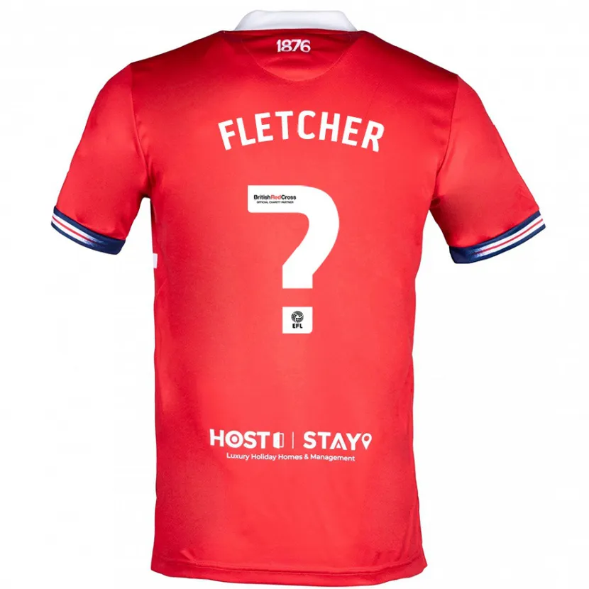 Danxen Niño Camiseta Isaac Fletcher #0 Rojo 1ª Equipación 2023/24 La Camisa