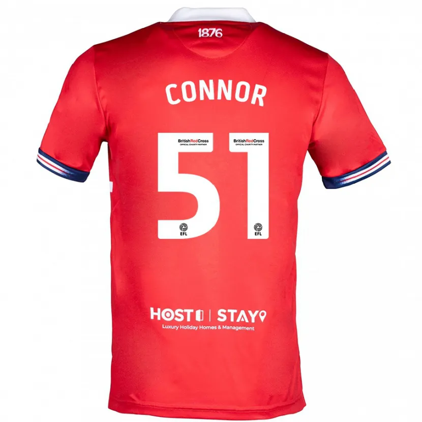 Danxen Niño Camiseta Shea Connor #51 Rojo 1ª Equipación 2023/24 La Camisa