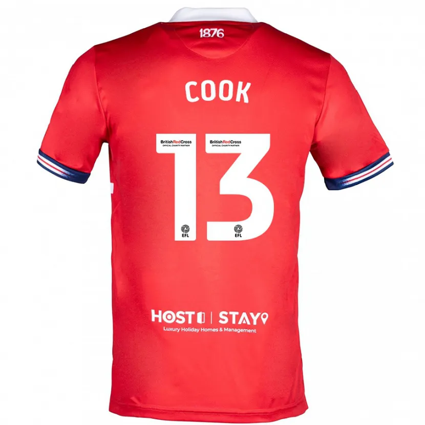 Danxen Niño Camiseta Ruby Cook #13 Rojo 1ª Equipación 2023/24 La Camisa