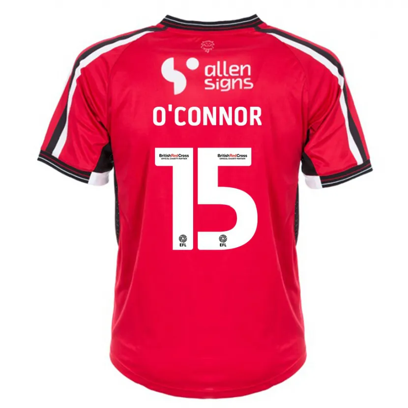 Danxen Niño Camiseta Paudie O'connor #15 Rojo 1ª Equipación 2023/24 La Camisa