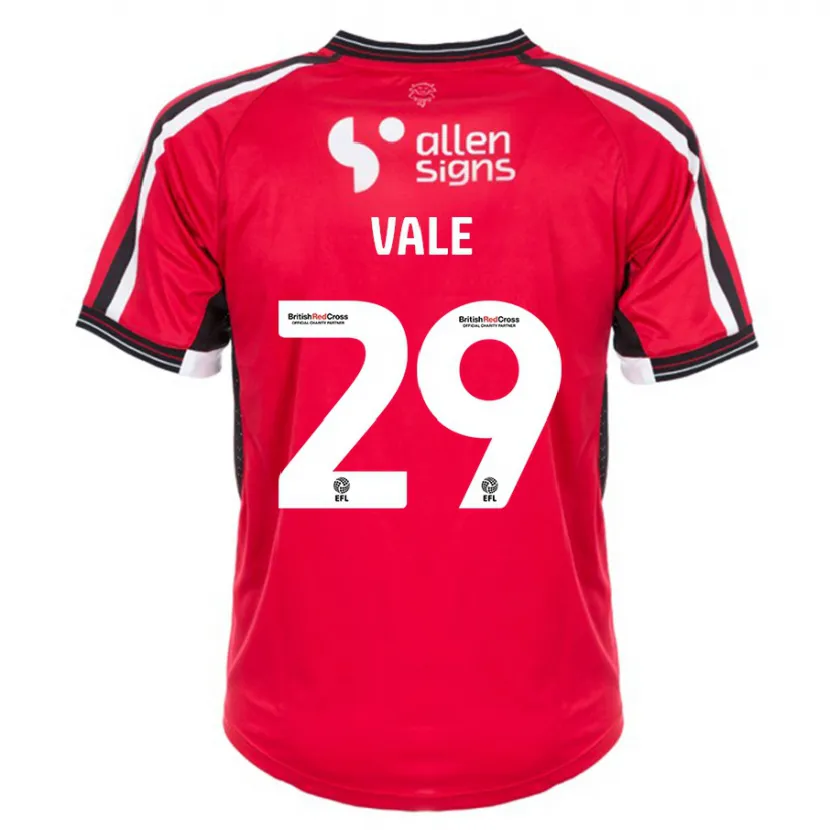 Danxen Niño Camiseta Jack Vale #29 Rojo 1ª Equipación 2023/24 La Camisa