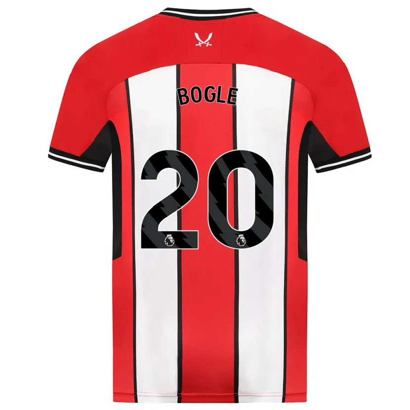 Danxen Niño Camiseta Jayden Bogle #20 Rojo 1ª Equipación 2023/24 La Camisa