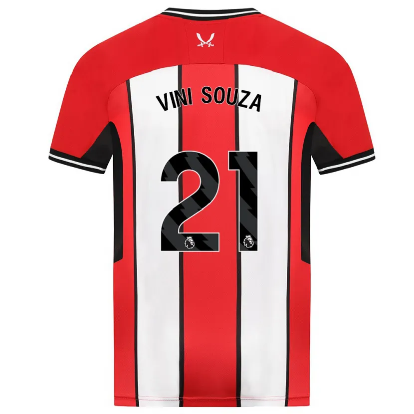 Danxen Niño Camiseta Vini Souza #21 Rojo 1ª Equipación 2023/24 La Camisa