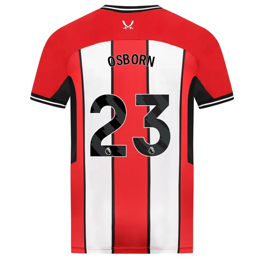 Danxen Niño Camiseta Ben Osborn #23 Rojo 1ª Equipación 2023/24 La Camisa