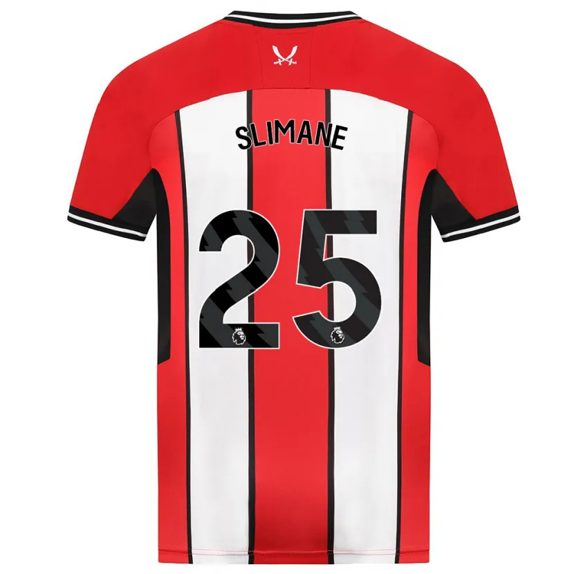 Danxen Niño Camiseta Anis Slimane #25 Rojo 1ª Equipación 2023/24 La Camisa